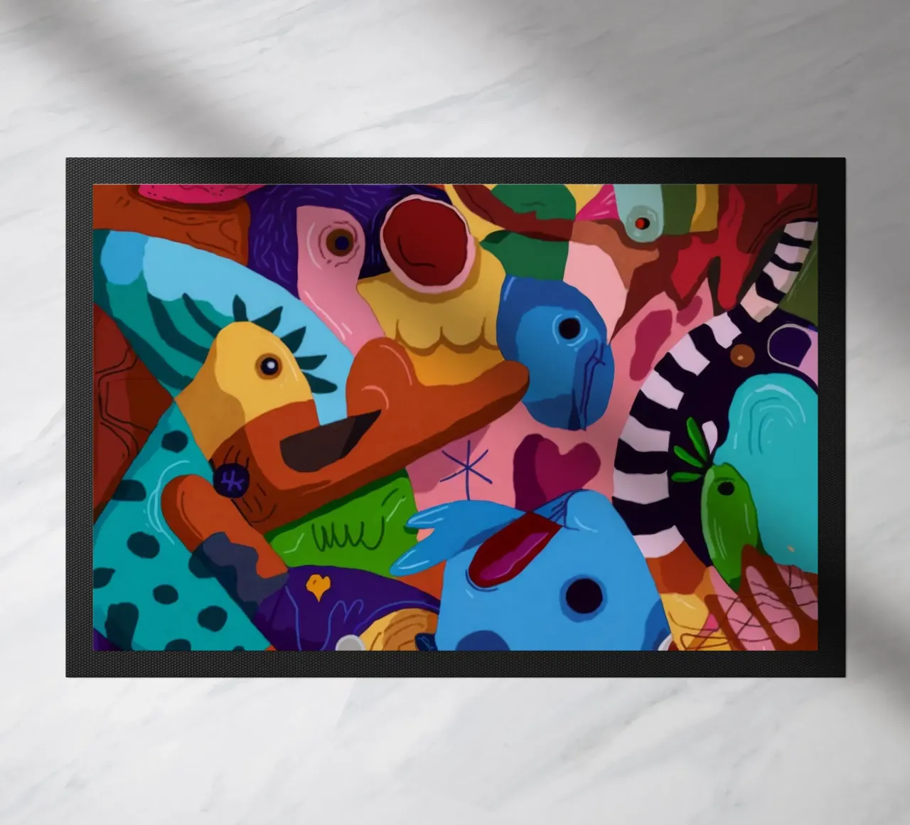 Lively Patterned Dreamscape doormat by Monarco Virtuoso