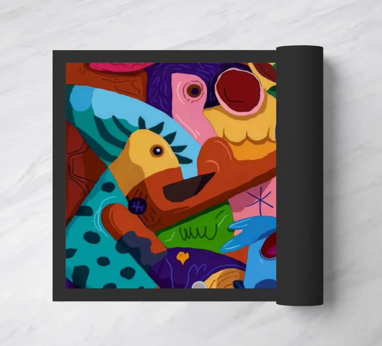 Lively Patterned Dreamscape doormat by Monarco Virtuoso