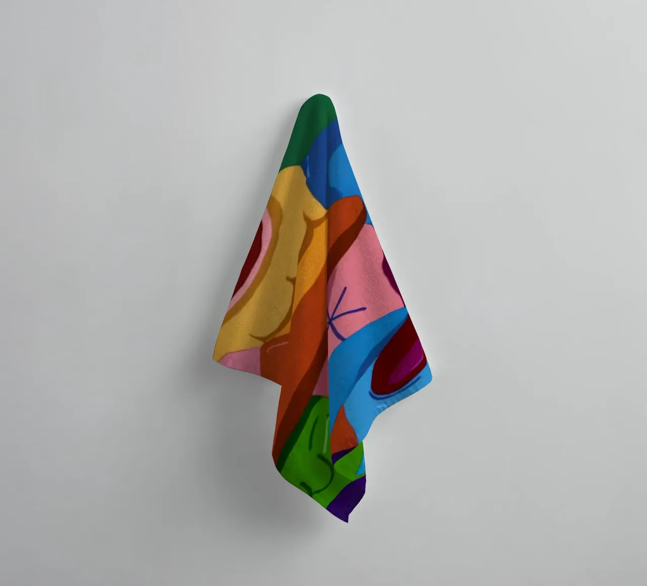 Lively Patterned Dreamscape towel by Monarco Virtuoso