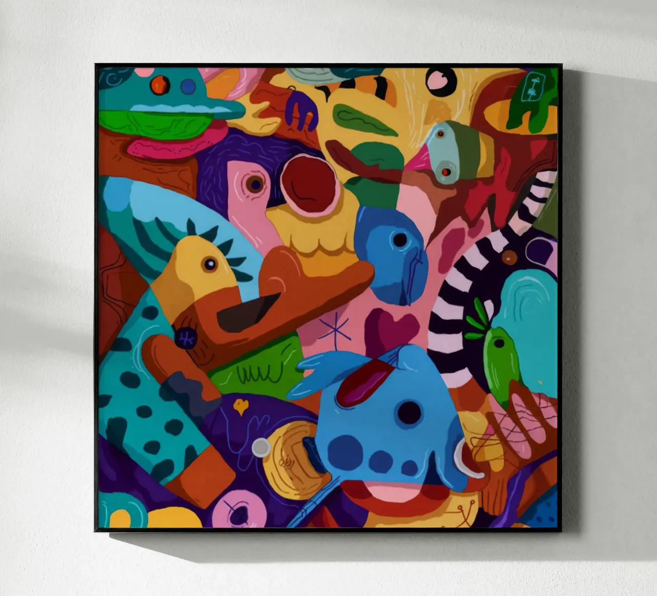 Paesaggio da sogno a motivi vivaci plexiglass da Monarco Virtuoso