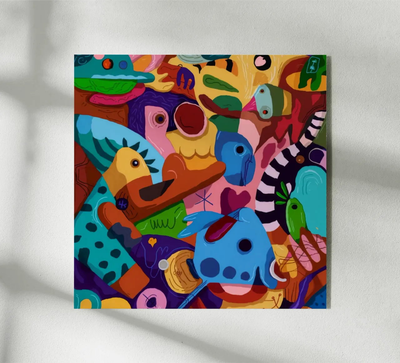 Paesaggio da sogno a motivi vivaci plexiglass da Monarco Virtuoso