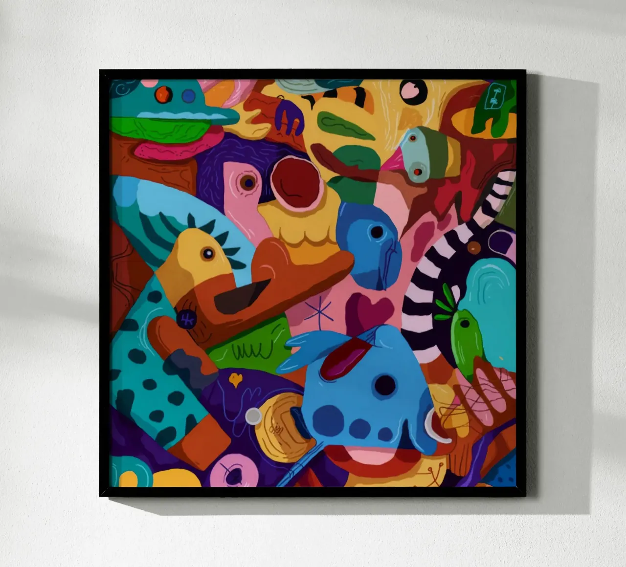 Paesaggio da sogno a motivi vivaci poster da Monarco Virtuoso