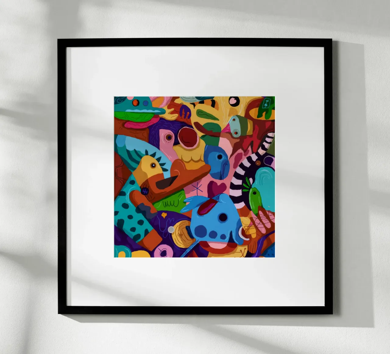 Paesaggio da sogno a motivi vivaci poster da Monarco Virtuoso