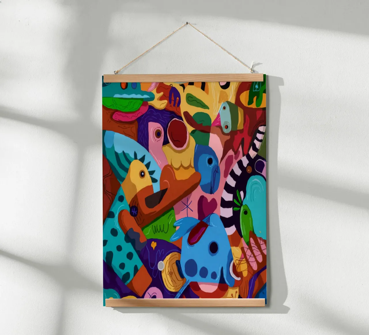 Paesaggio da sogno a motivi vivaci poster da Monarco Virtuoso