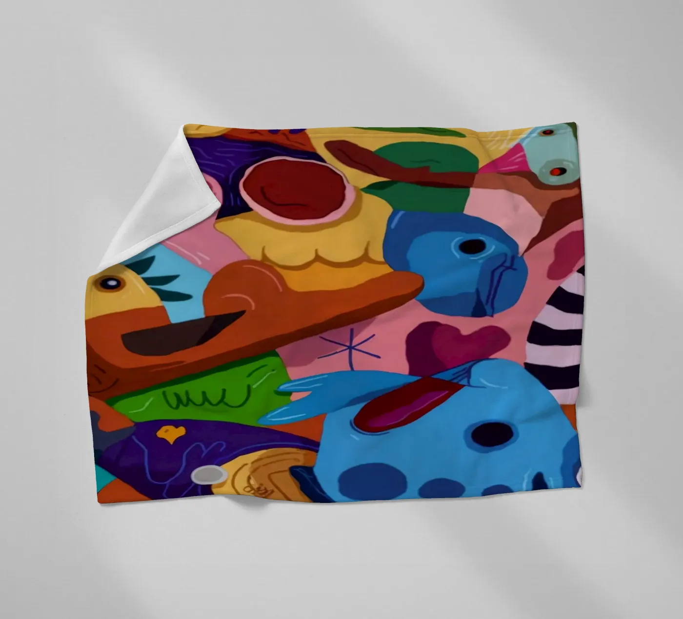 Lively Patterned Dreamscape fleece blanket by Monarco Virtuoso