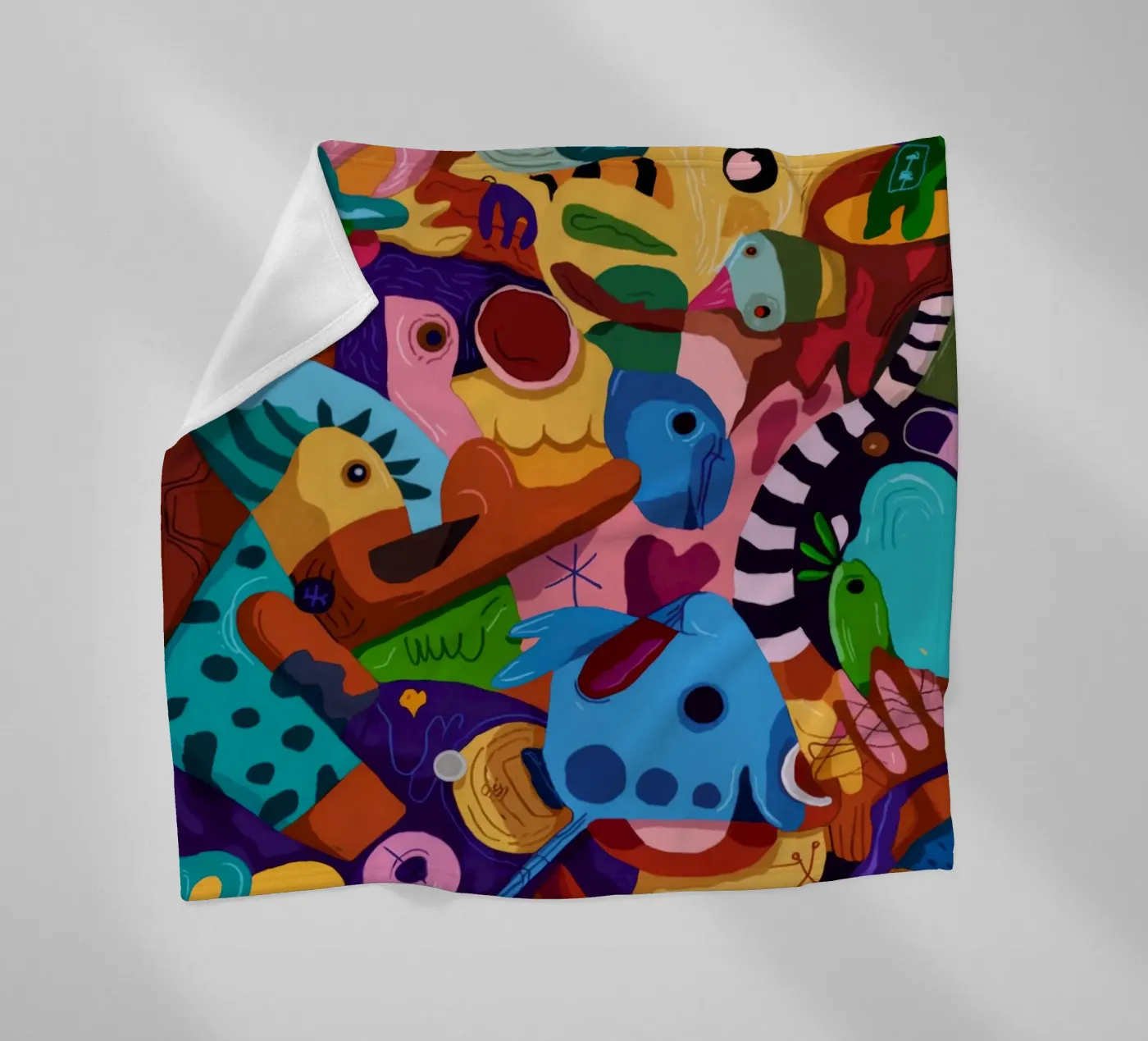 Lively Patterned Dreamscape fleece blanket by Monarco Virtuoso