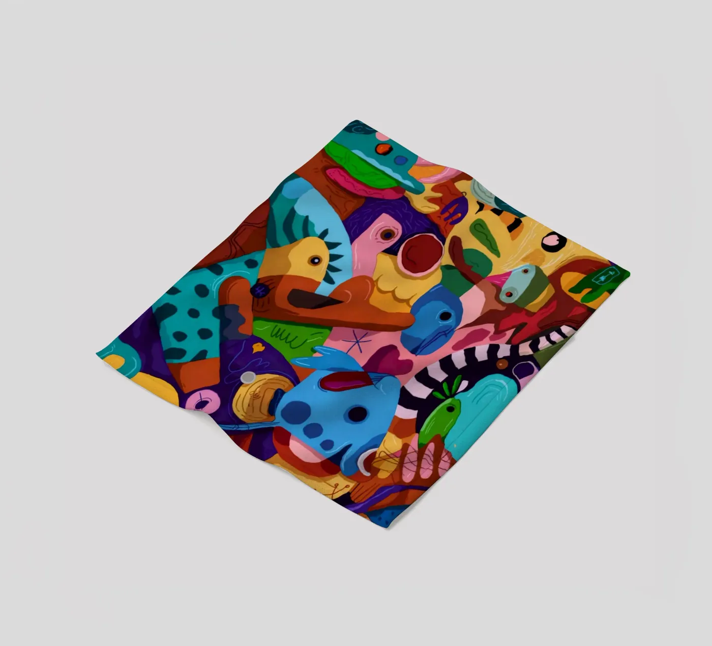 Lively Patterned Dreamscape fleece blanket by Monarco Virtuoso