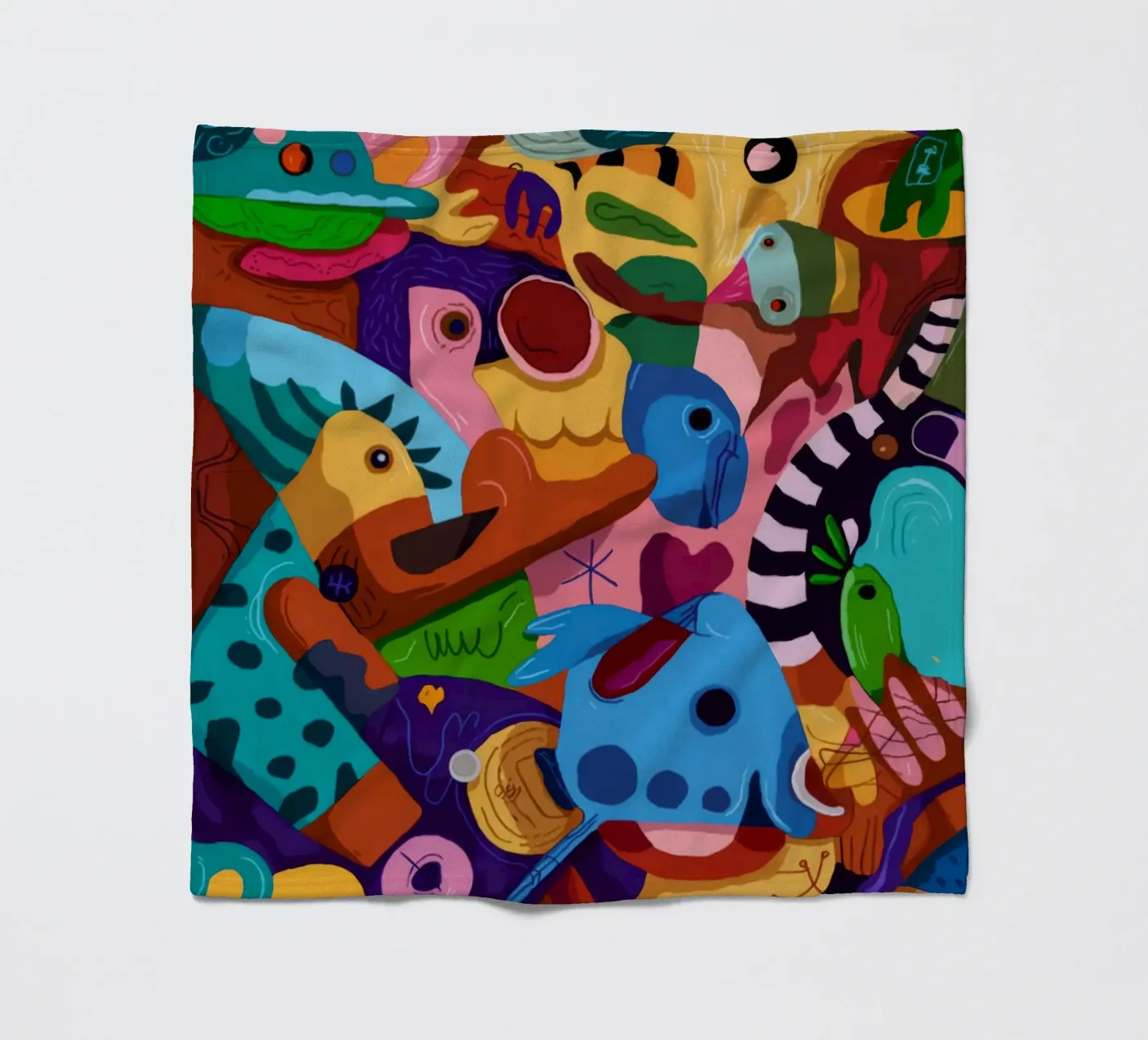 Lively Patterned Dreamscape fleece blanket by Monarco Virtuoso