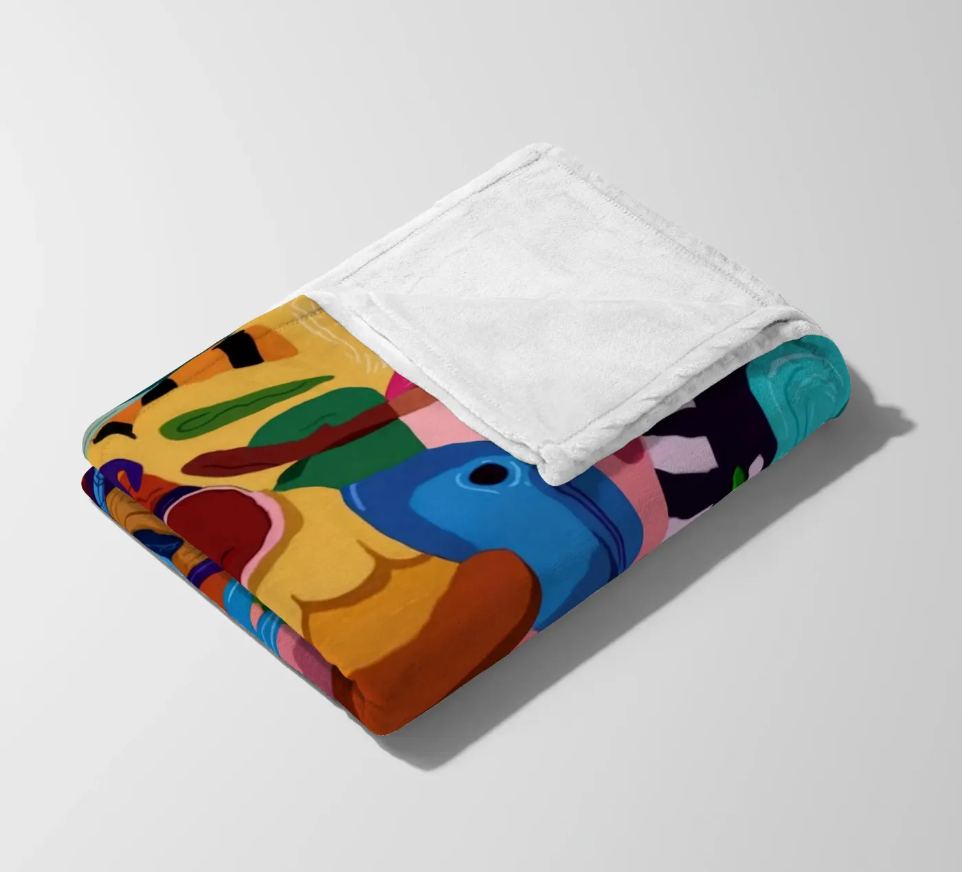 Lively Patterned Dreamscape fleece blanket by Monarco Virtuoso