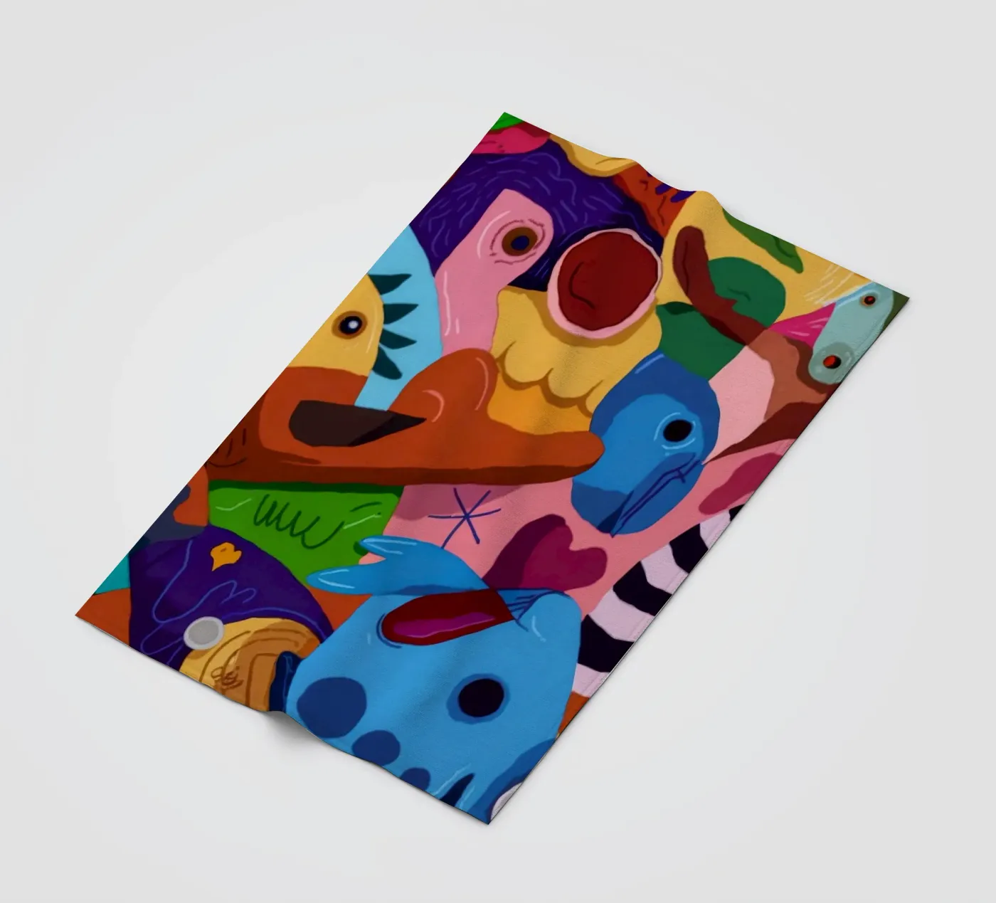 Lively Patterned Dreamscape fleece blanket by Monarco Virtuoso