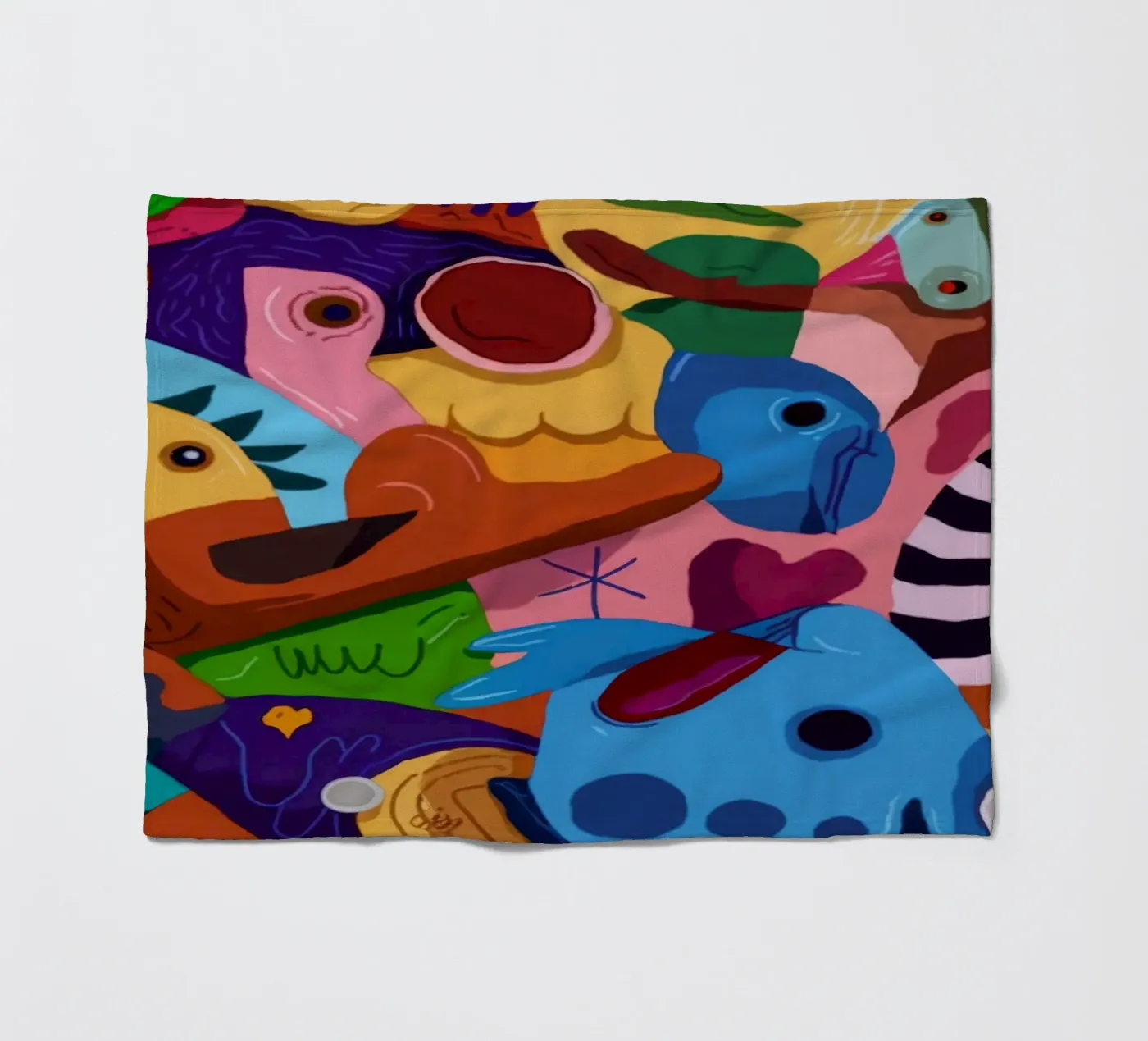 Lively Patterned Dreamscape fleece blanket by Monarco Virtuoso