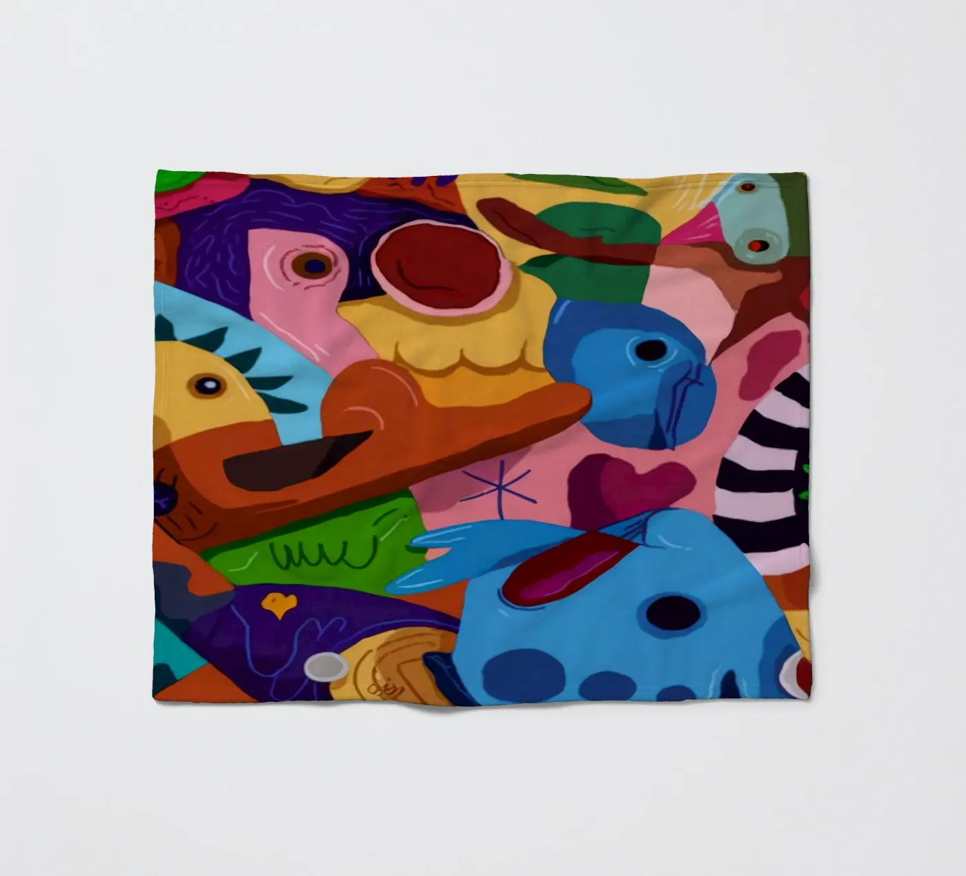 Lively Patterned Dreamscape fleece blanket by Monarco Virtuoso