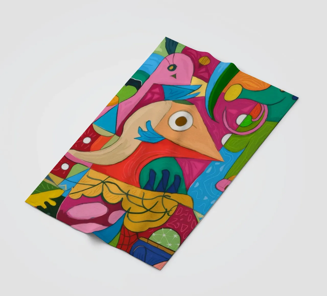 Colorful Abstract Wonderland fleece blanket by Monarco Virtuoso
