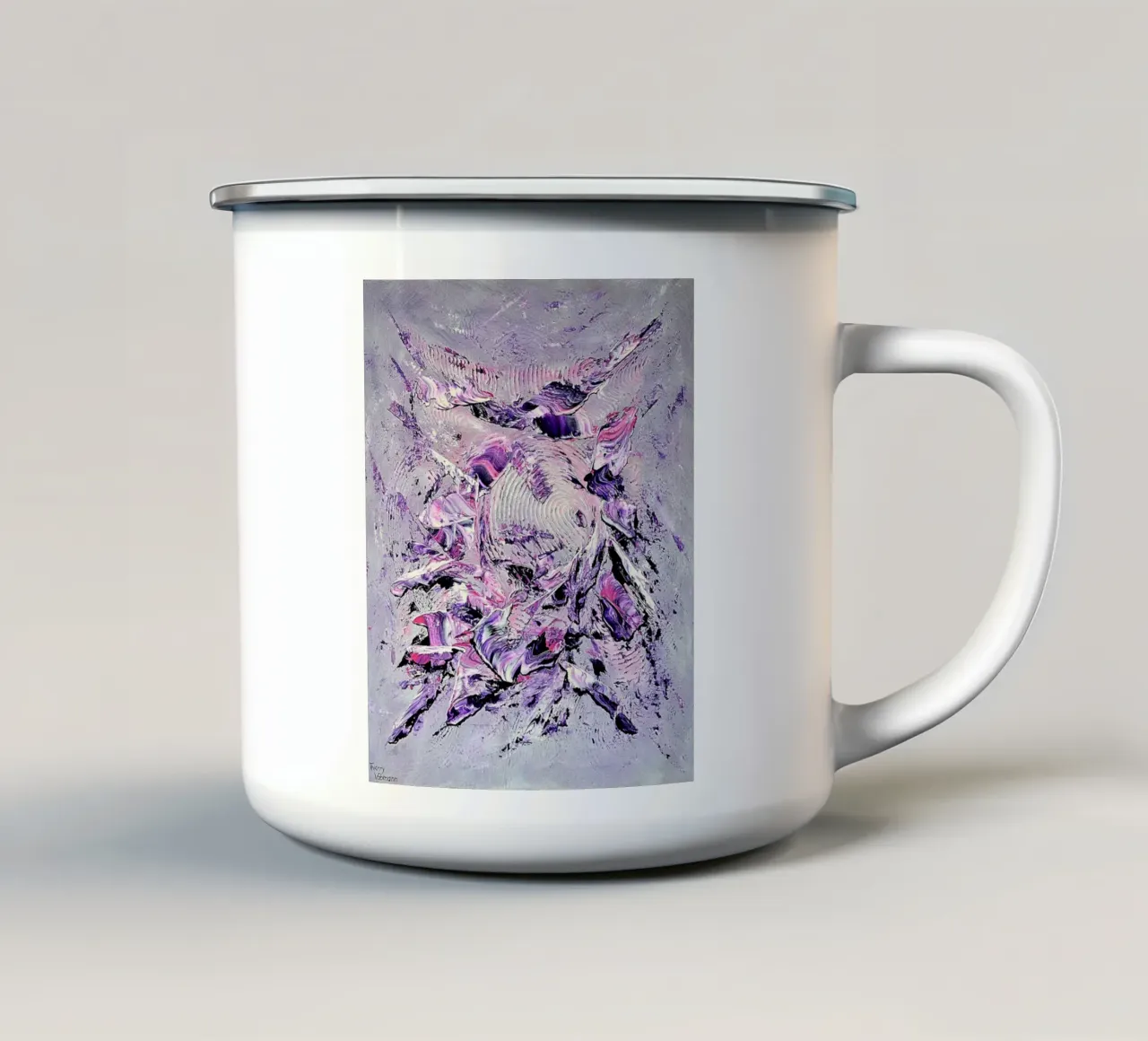 DISCO GENERATION tazza in smalto da Thierry Vobmann Abstract painting