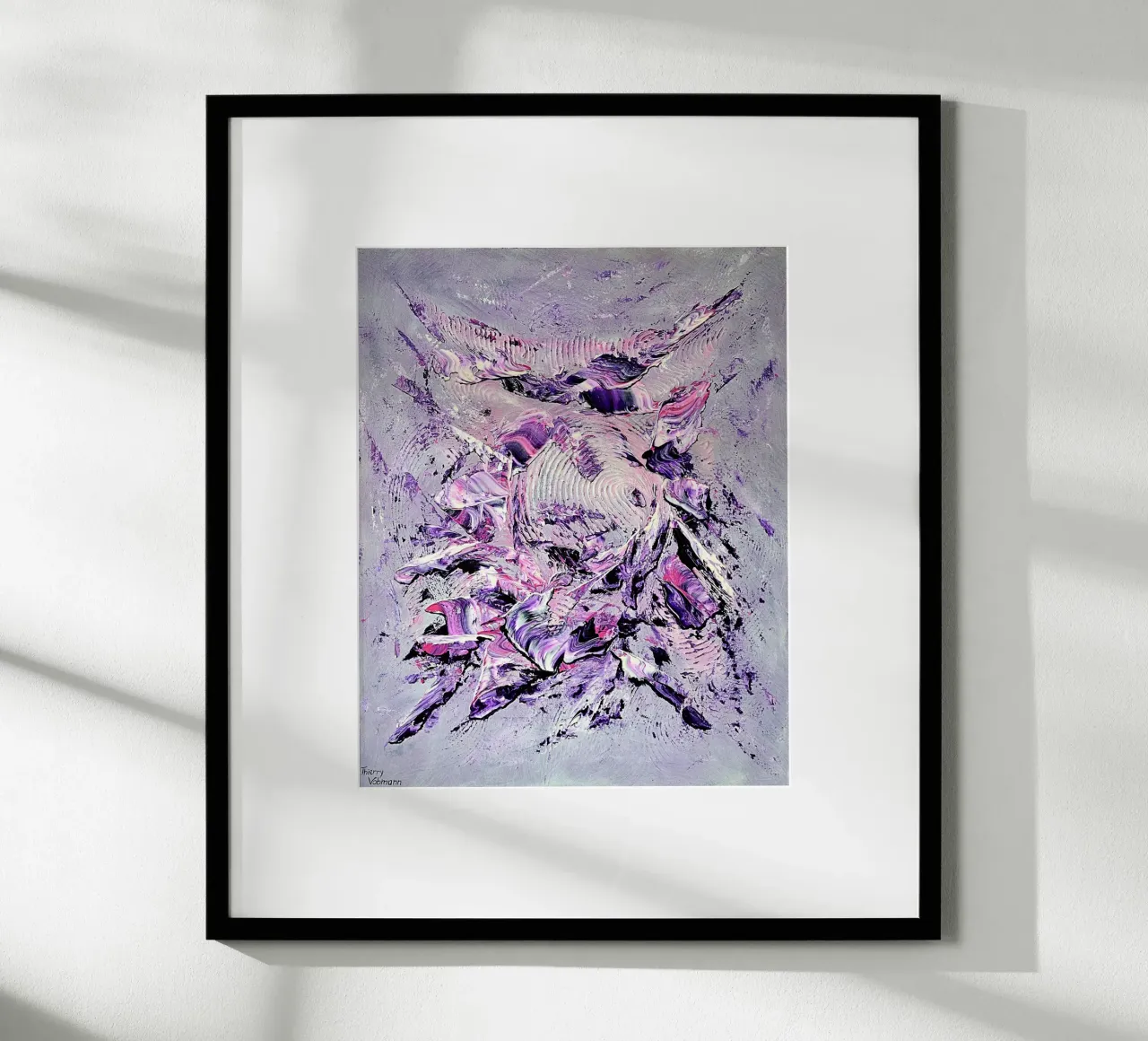 DISCO GENERATION poster con telaio in plastica da Thierry Vobmann Abstract painting