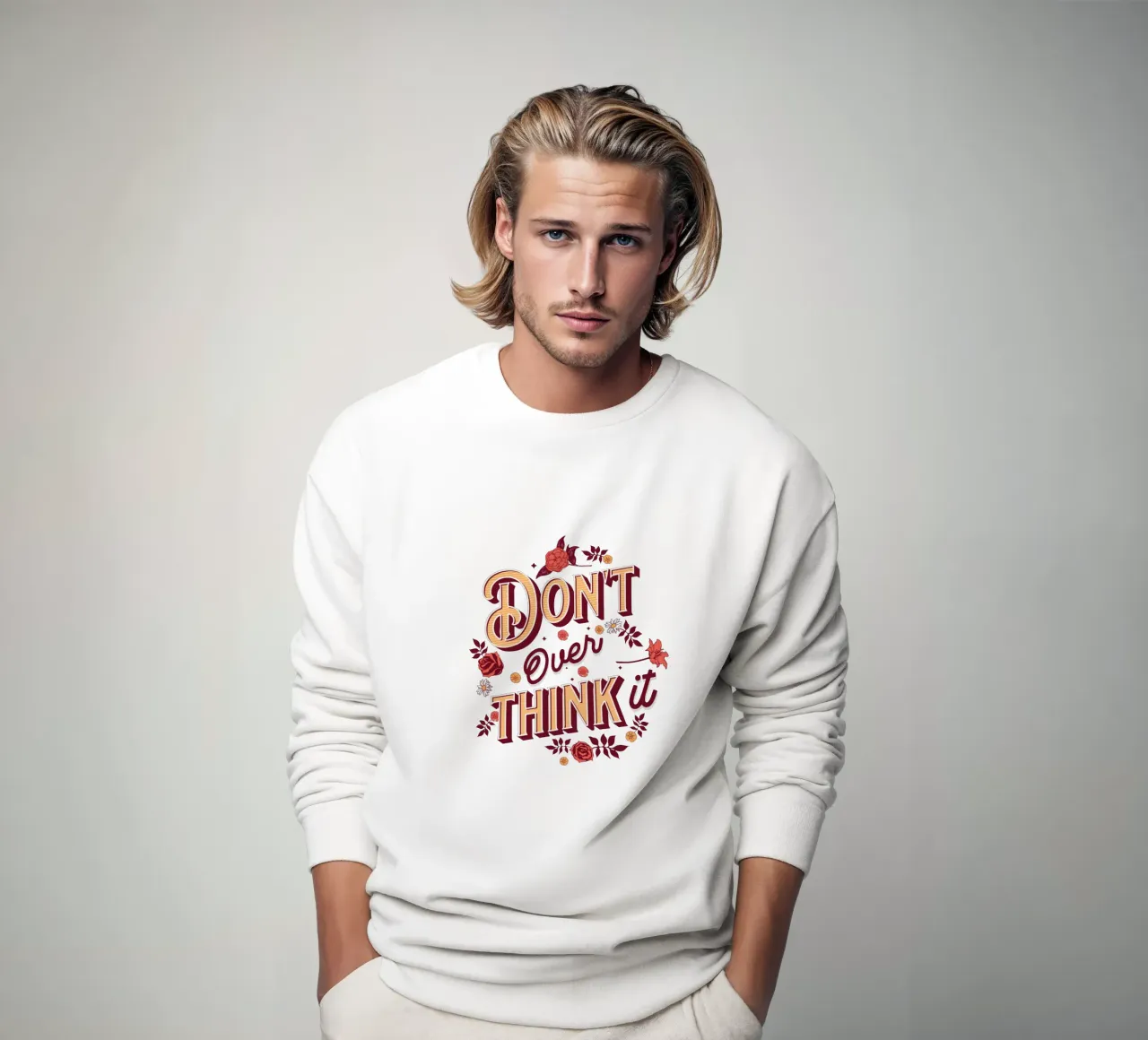Denken Sie nicht zu viel darüber nach Sweatshirt von Gunawan Rb