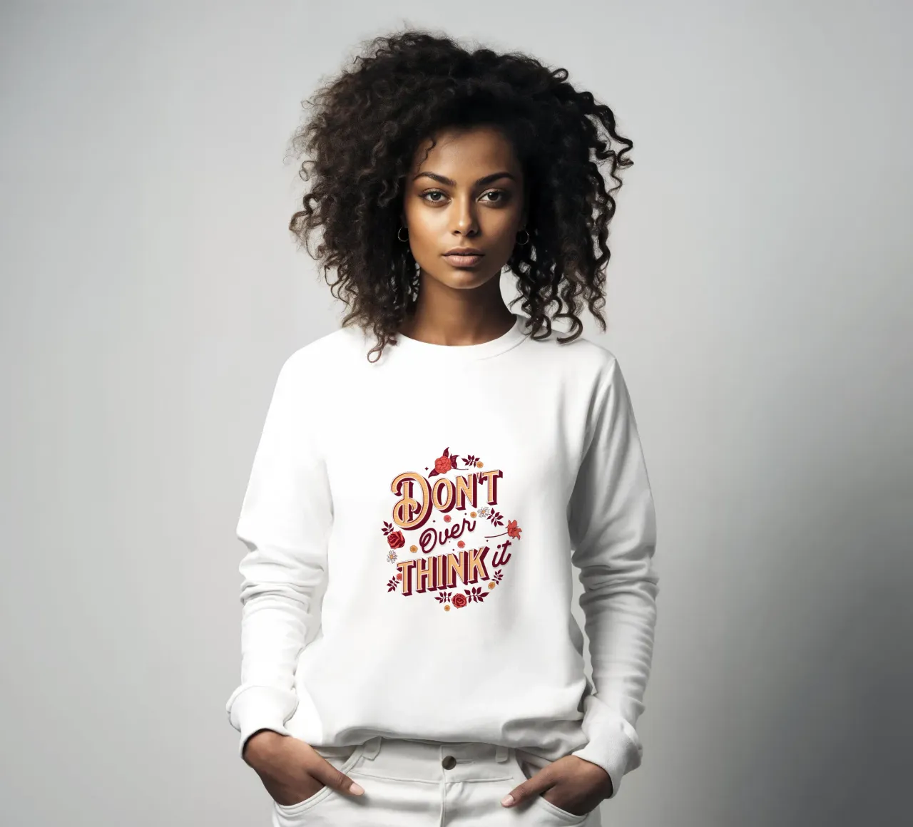 Denken Sie nicht zu viel darüber nach Sweatshirt von Gunawan Rb