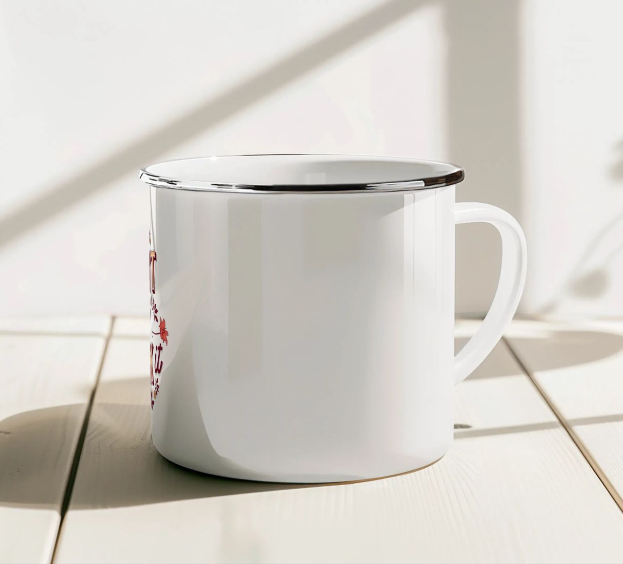 Non pensateci troppo tazza in smalto da Gunawan Rb