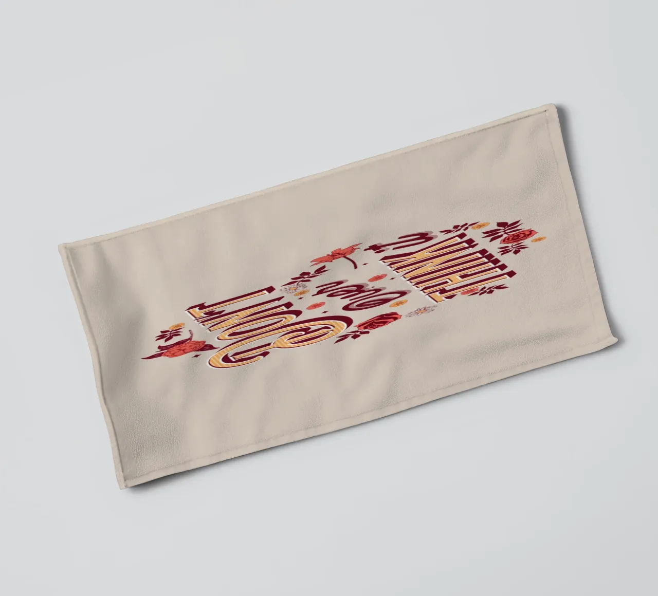 Don't overthink it towel by Gunawan Rb
