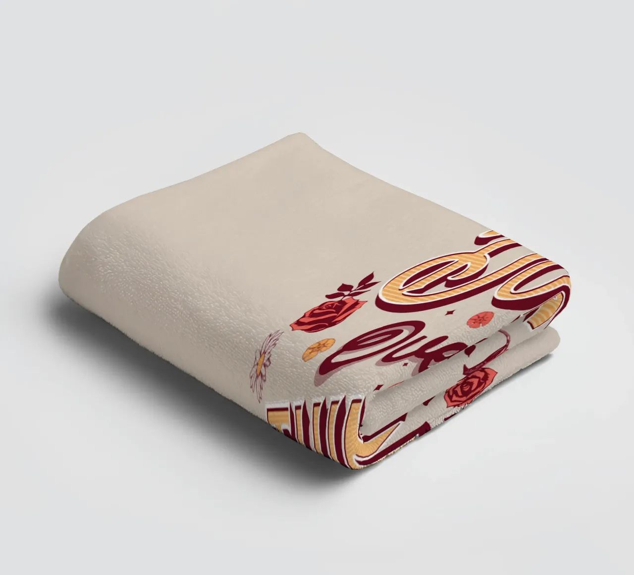 Don't overthink it towel by Gunawan Rb