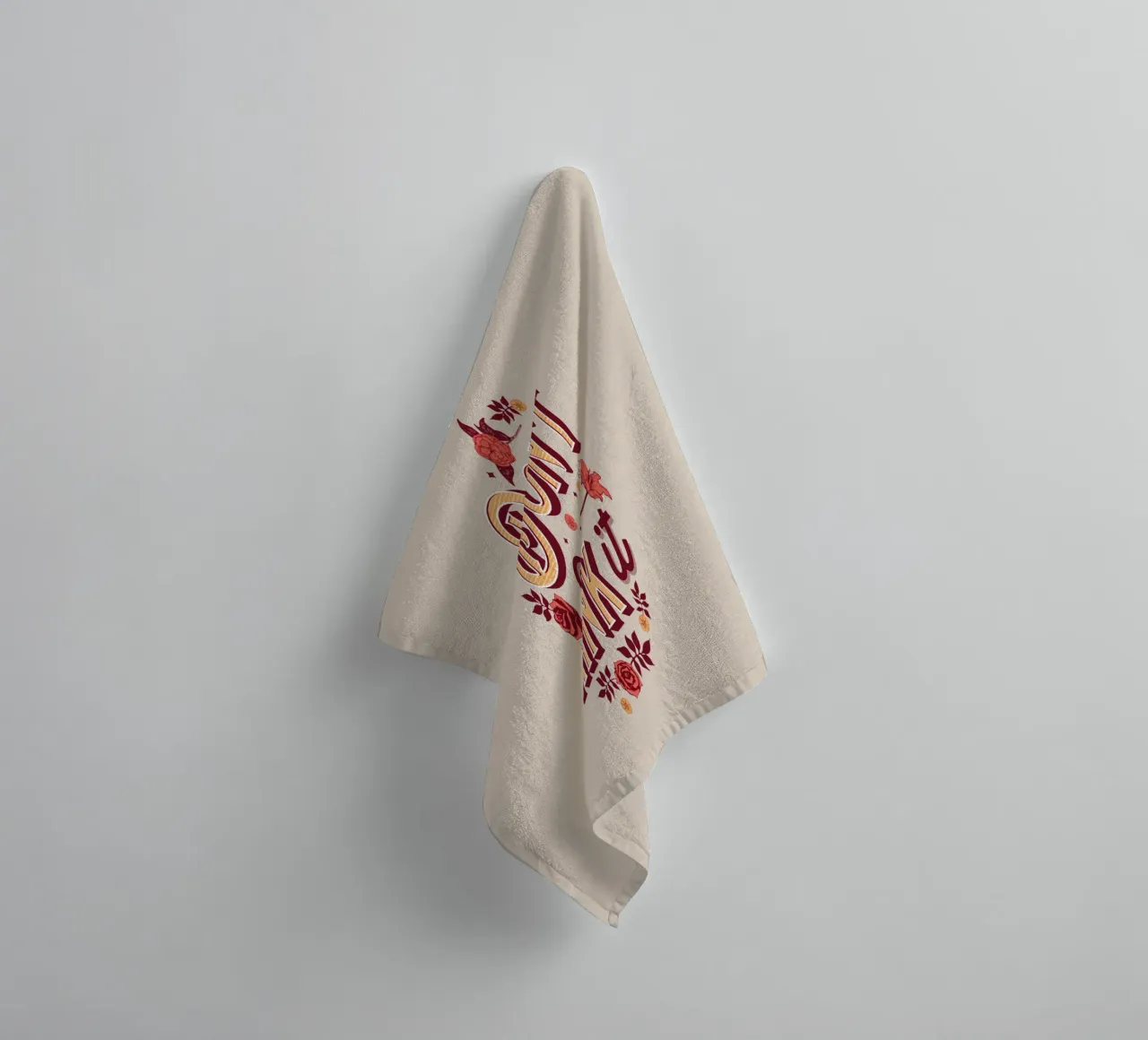 Don't overthink it towel by Gunawan Rb
