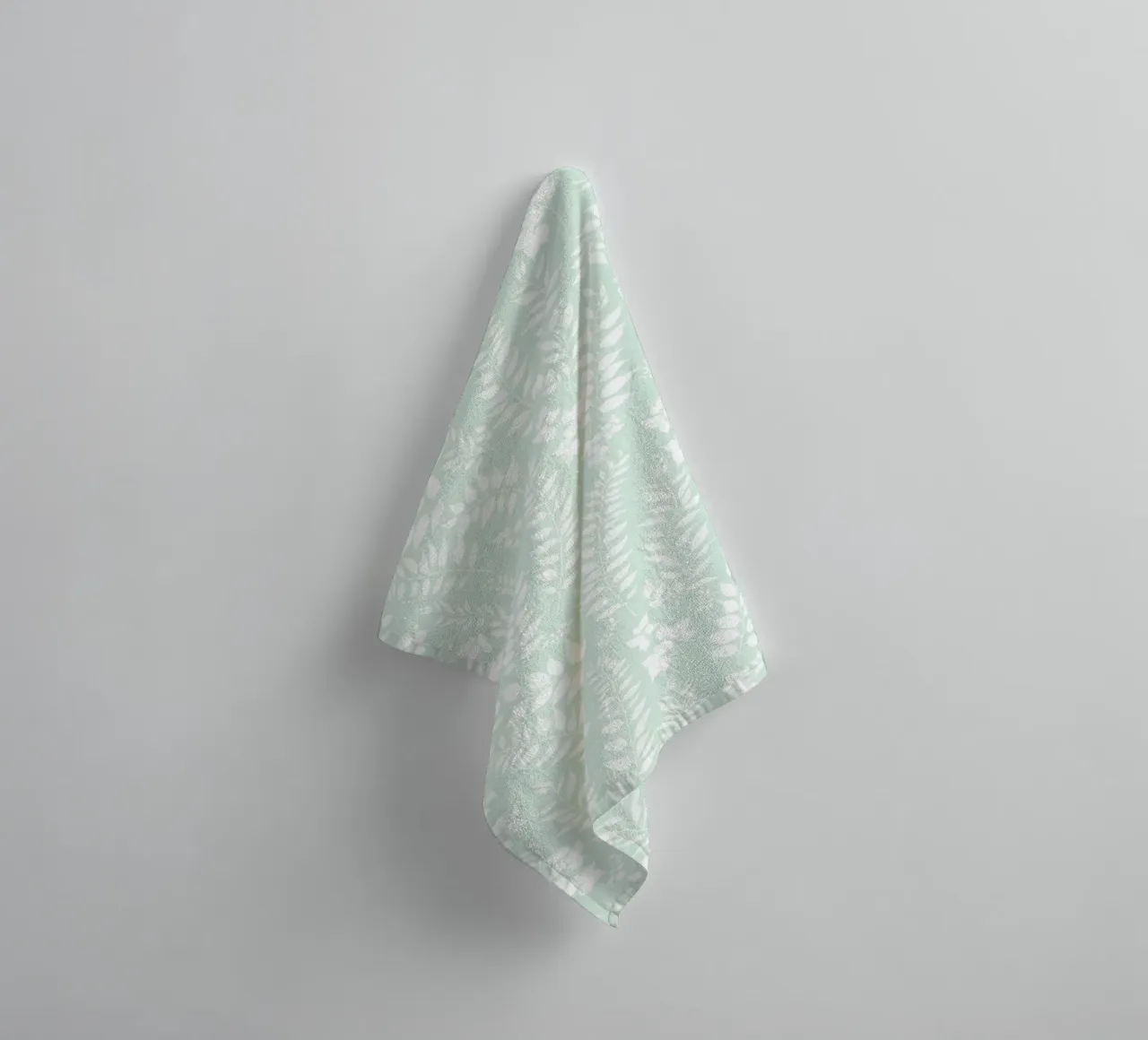 Greenery Botanical Print Sage and White towel by SilverPegasus
