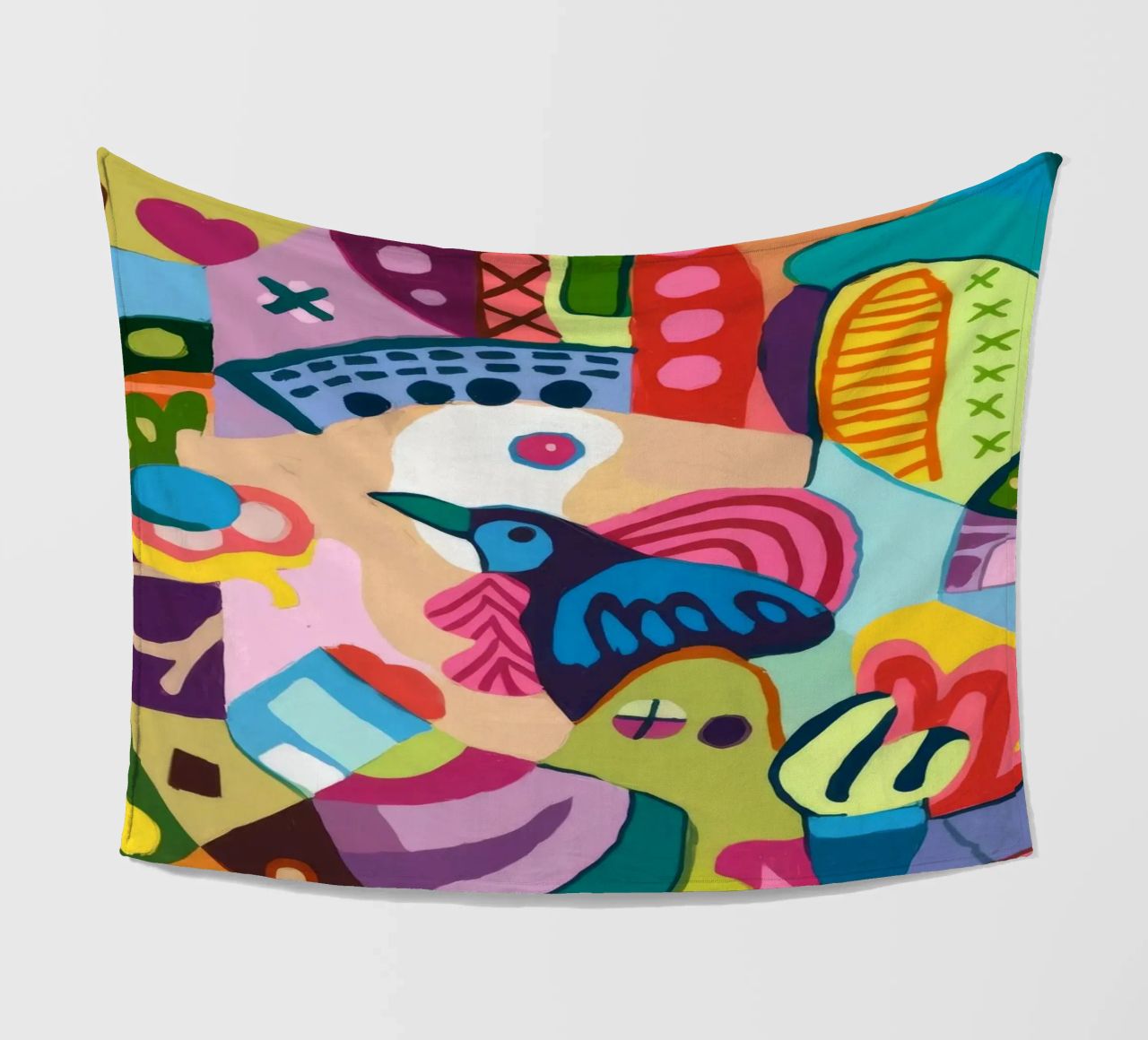 Dynamic Abstract Symphony fleece blanket by Monarco Virtuoso