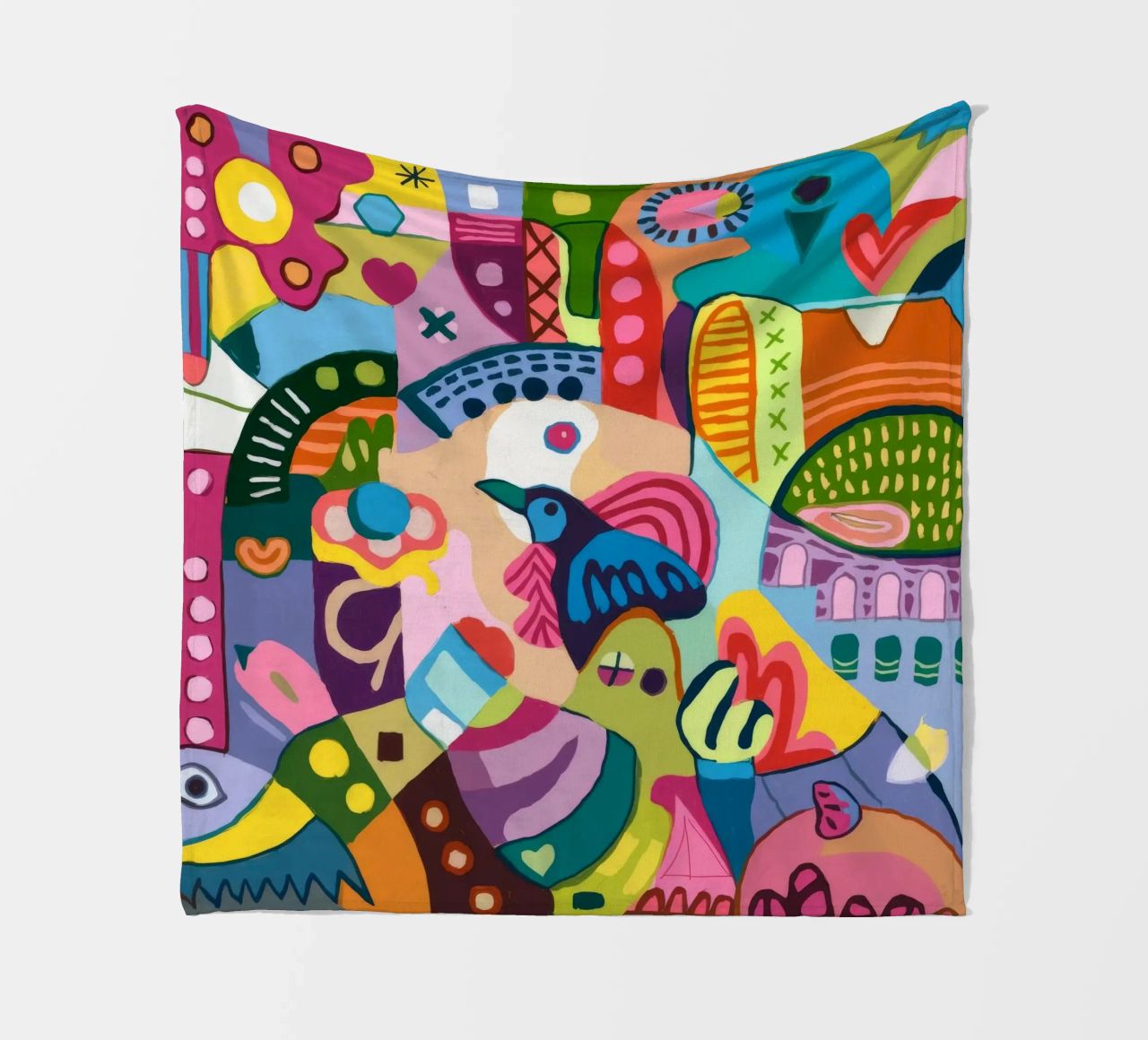Dynamic Abstract Symphony fleece blanket by Monarco Virtuoso