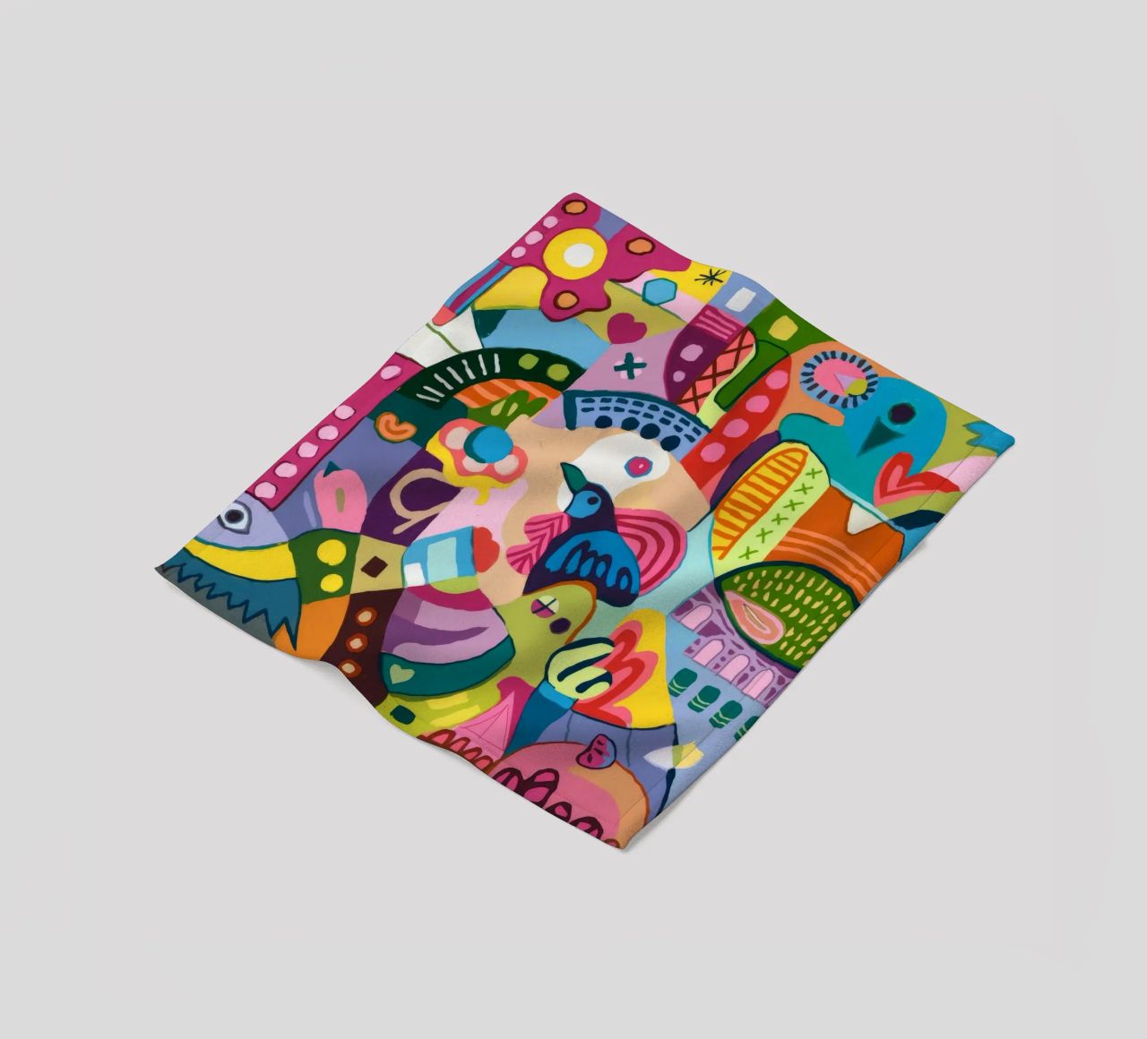 Dynamic Abstract Symphony fleece blanket by Monarco Virtuoso
