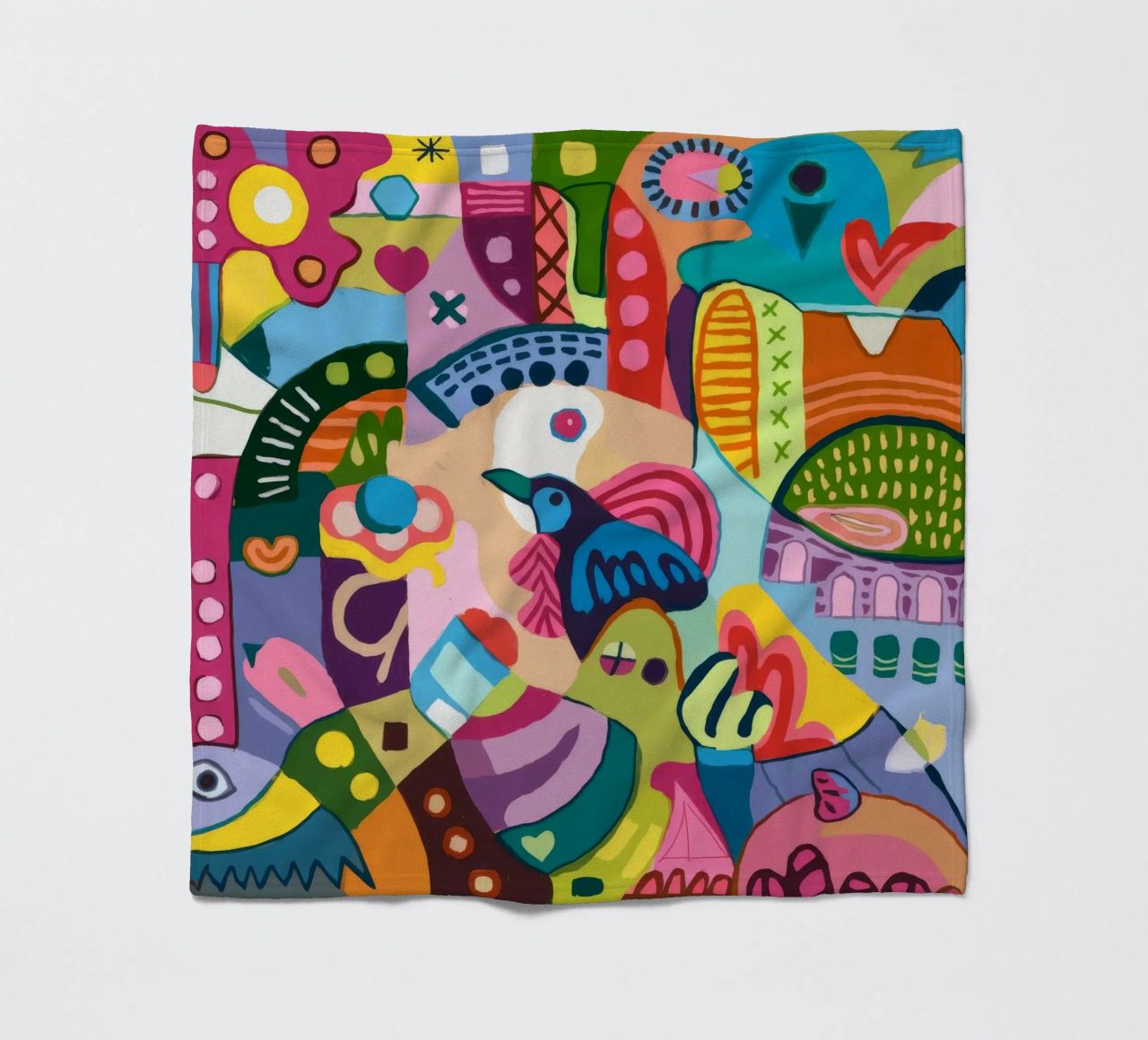 Dynamic Abstract Symphony fleece blanket by Monarco Virtuoso