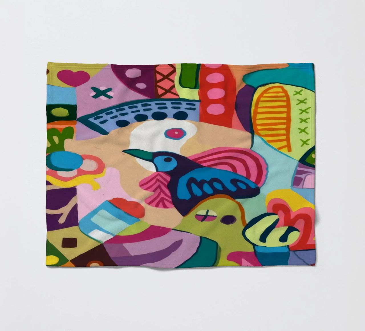 Dynamic Abstract Symphony fleece blanket by Monarco Virtuoso