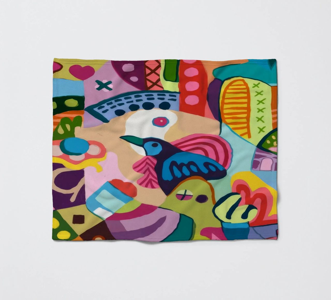 Dynamic Abstract Symphony fleece blanket by Monarco Virtuoso
