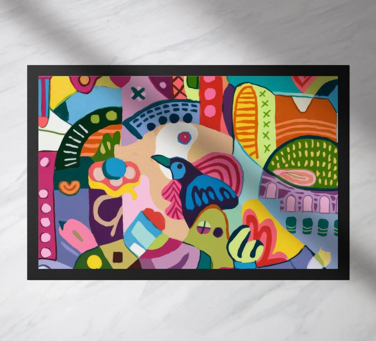 Dynamic Abstract Symphony doormat by Monarco Virtuoso