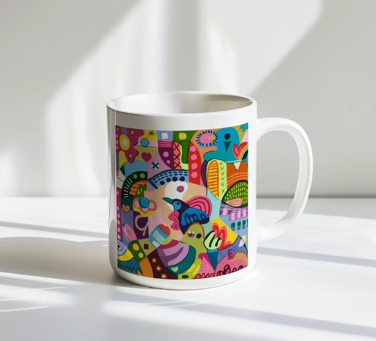 Sinfonia astratta dinamica tazza in ceramica da Monarco Virtuoso