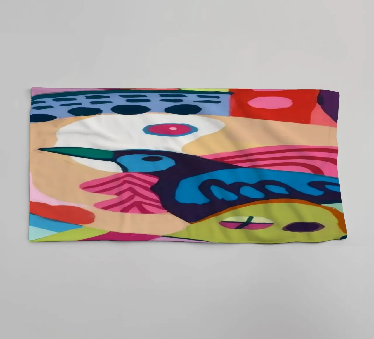 Dynamische abstracte symfonie badhanddoek van Monarco Virtuoso