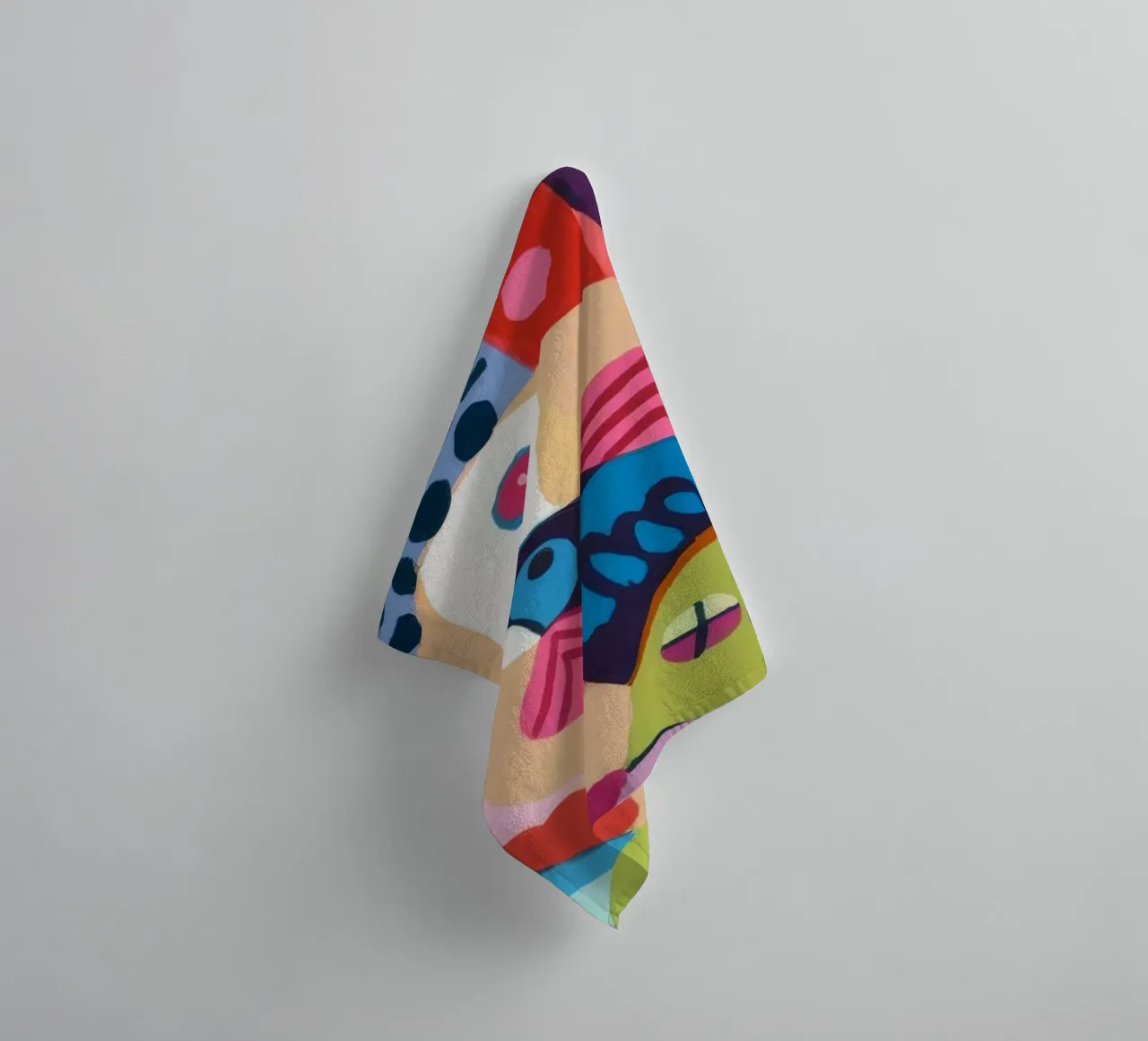 Dynamische abstracte symfonie badhanddoek van Monarco Virtuoso