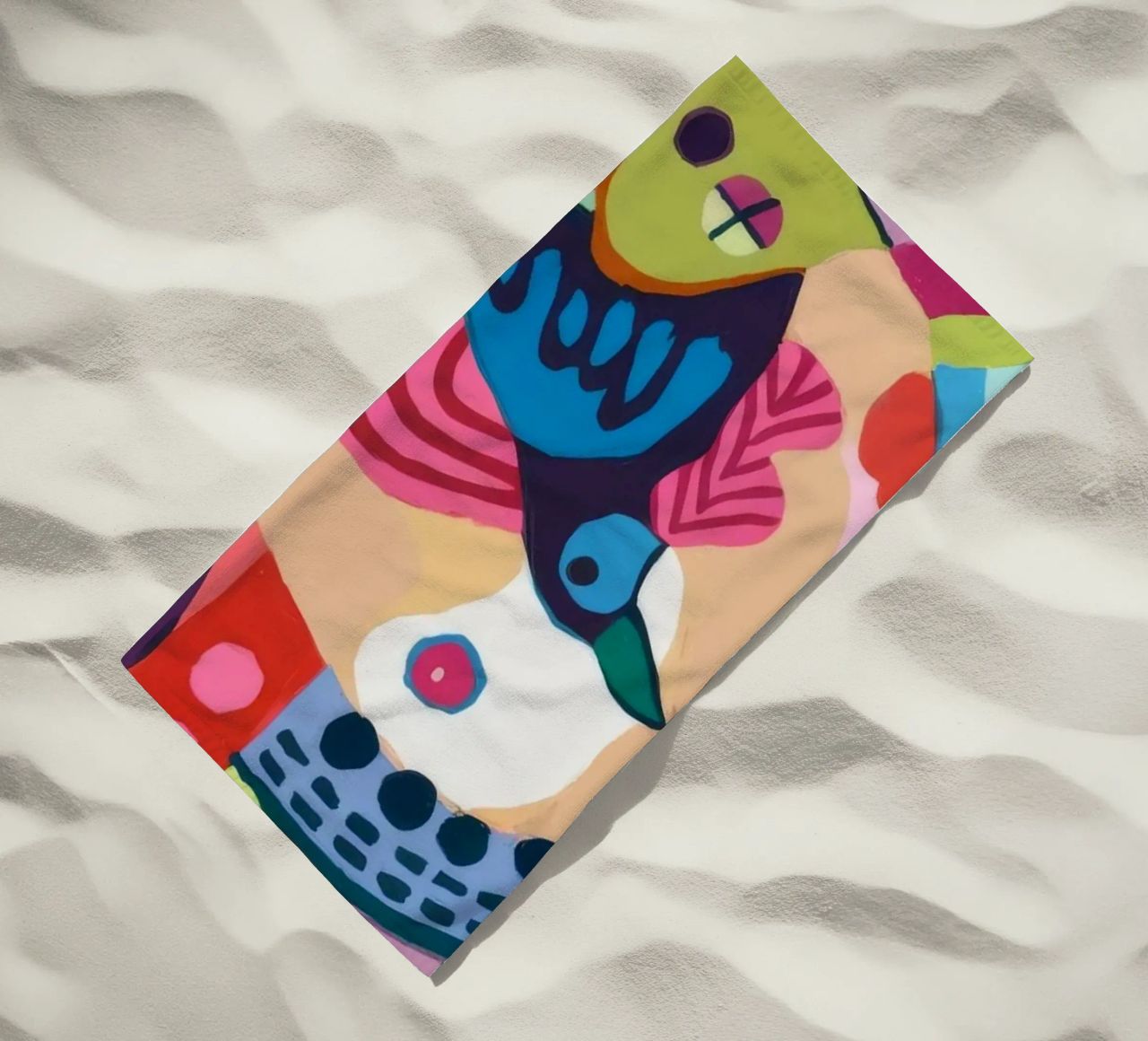 Dynamic Abstract Symphony beach towel by Monarco Virtuoso