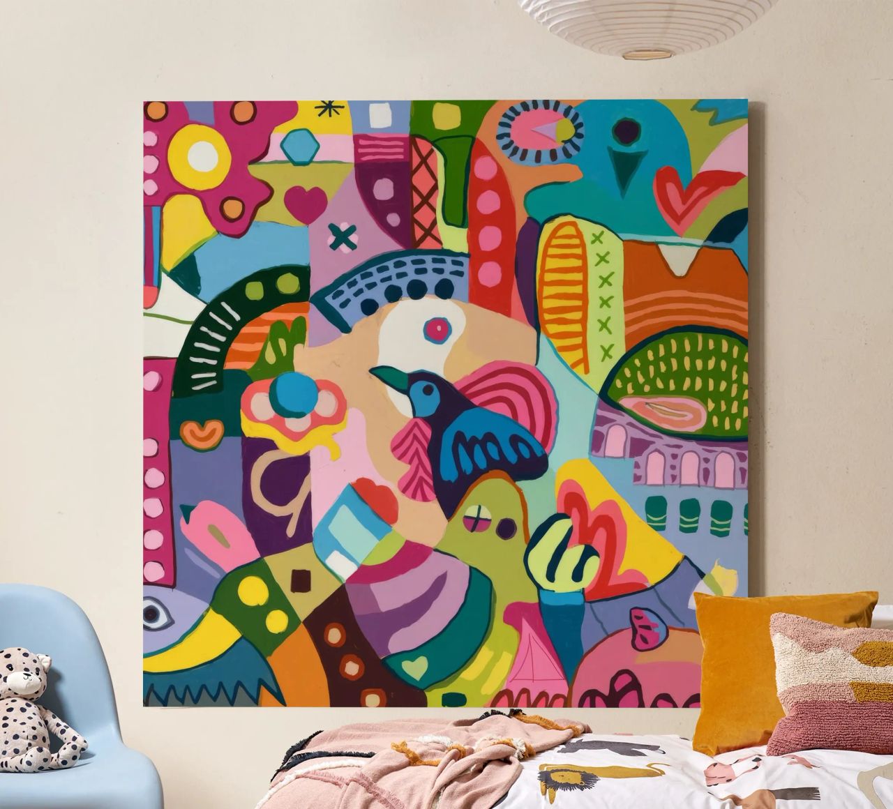 Dynamic Abstract Symphony canvas by Monarco Virtuoso