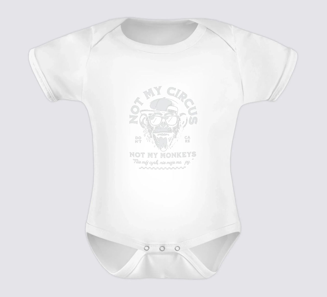 Nicht mein Zirkus - Nicht meine Affen Kurzarm Babybody von Gunawan Rb
