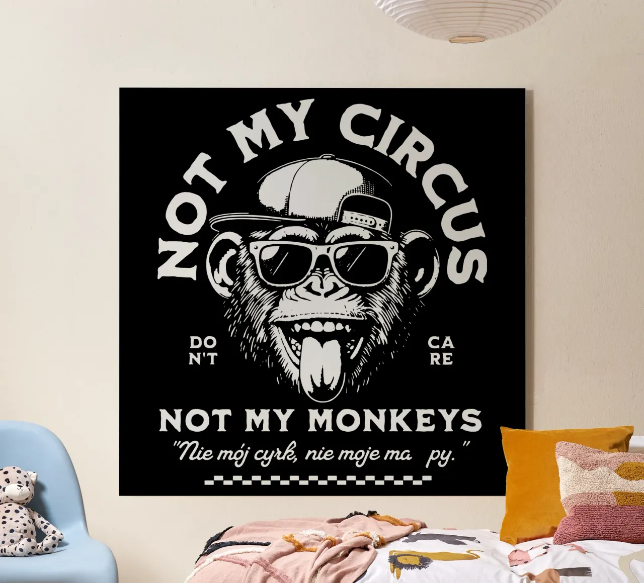 No es mi circo - No son mis monos metacrilato de Gunawan Rb