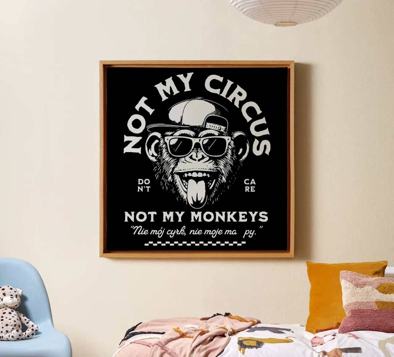 Not My Circus - Not My Monkeys canvas by Gunawan Rb