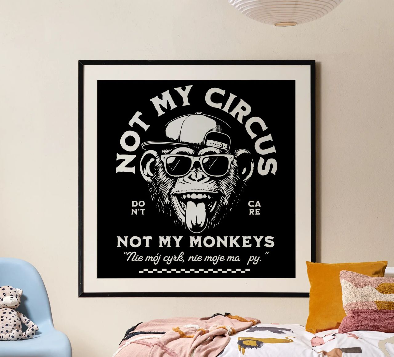 Nicht mein Zirkus - Nicht meine Affen Poster von Gunawan Rb