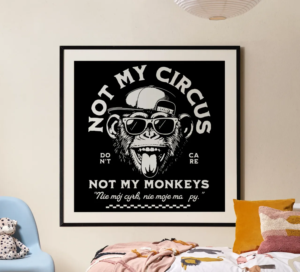 Pas mon cirque - Pas mes singes poster de Gunawan Rb