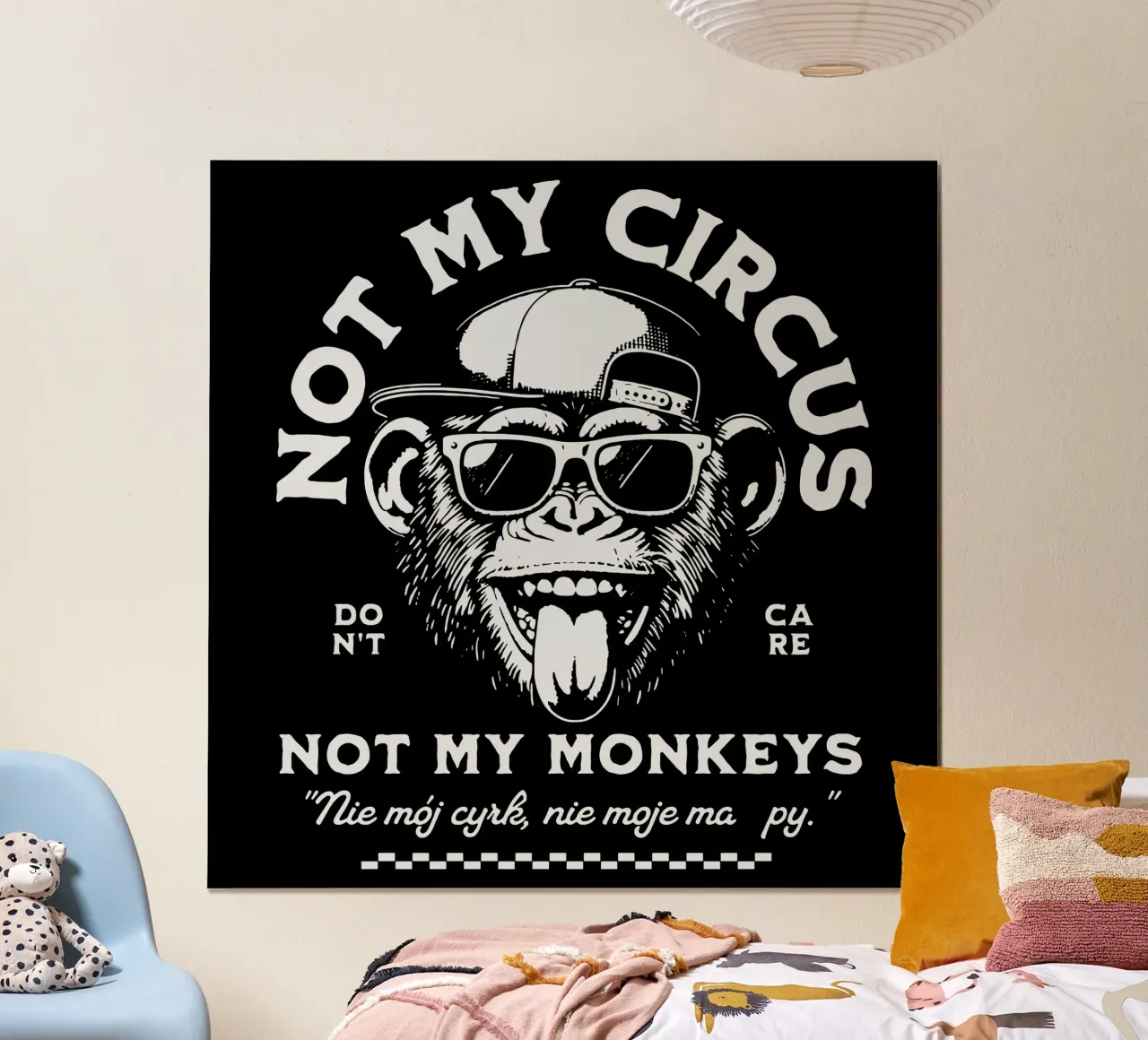Pas mon cirque - Pas mes singes poster de Gunawan Rb