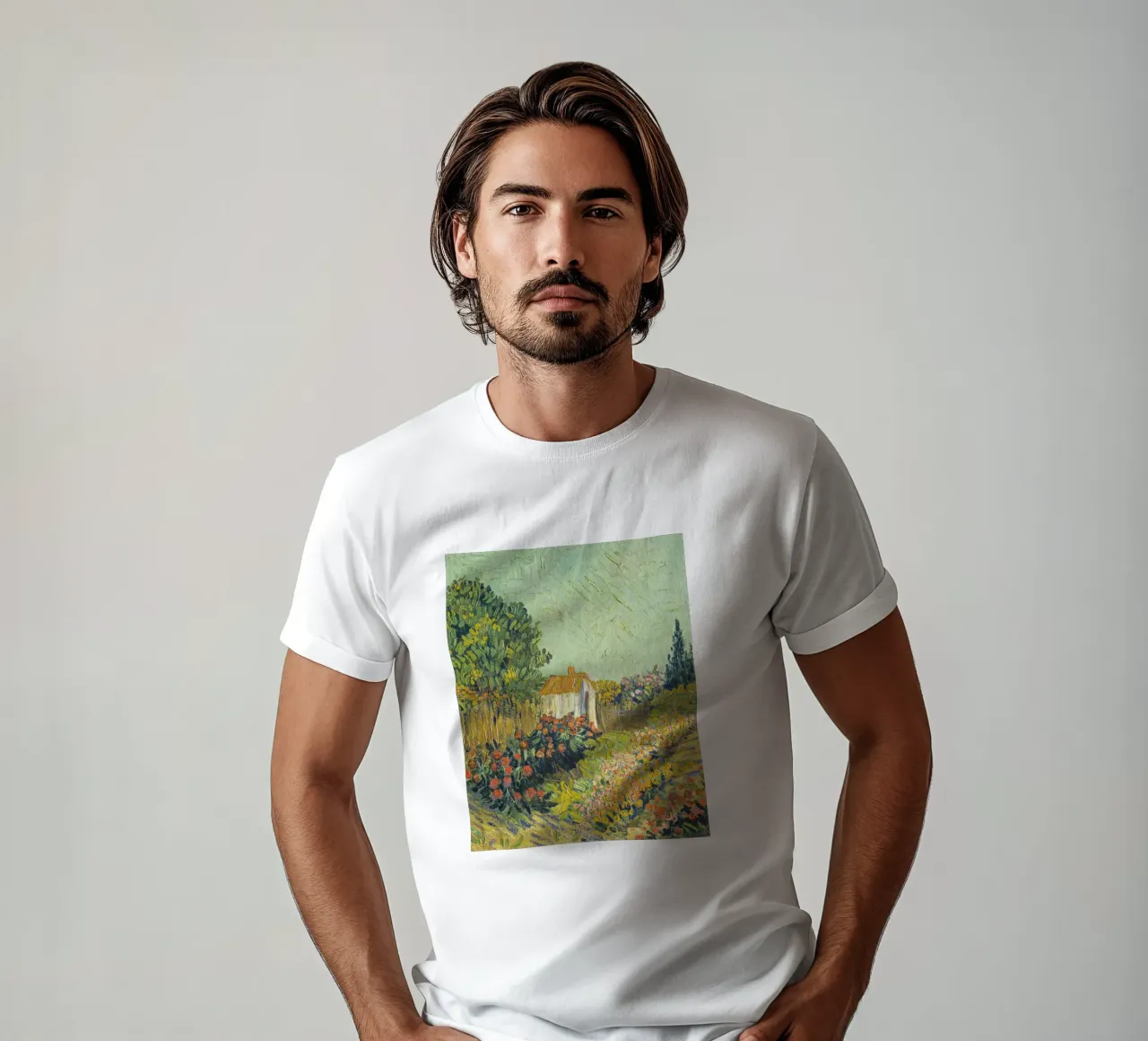 Paesaggio, imitatore di Vincent van Gogh t-shirt da Carinaprint