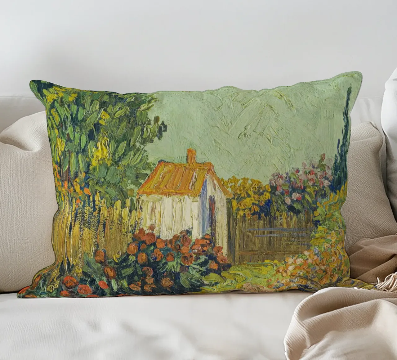 Paesaggio, imitatore di Vincent van Gogh cuscino da Carinaprint