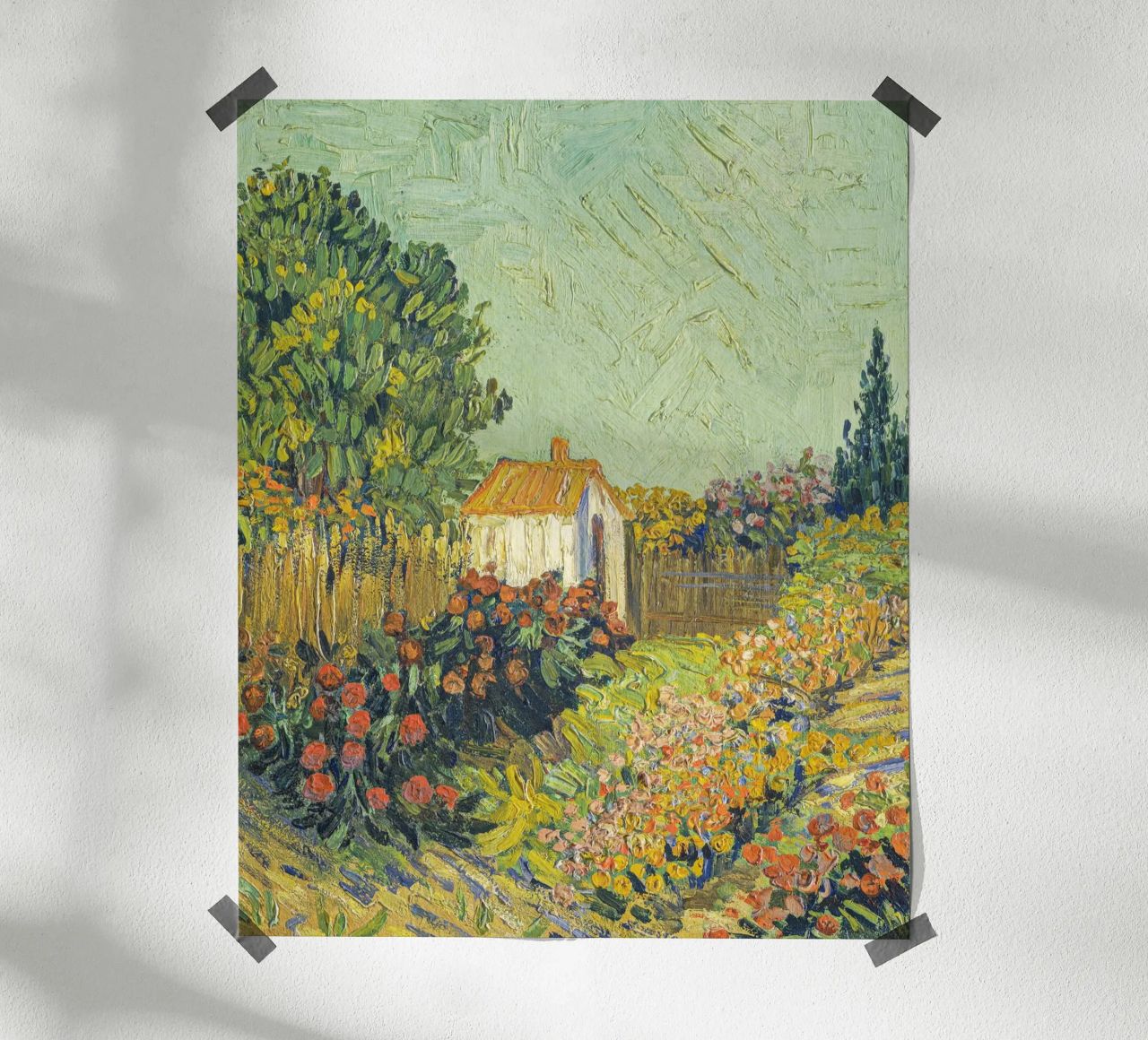 Paysage, imitateur de Vincent van Gogh poster de Carinaprint