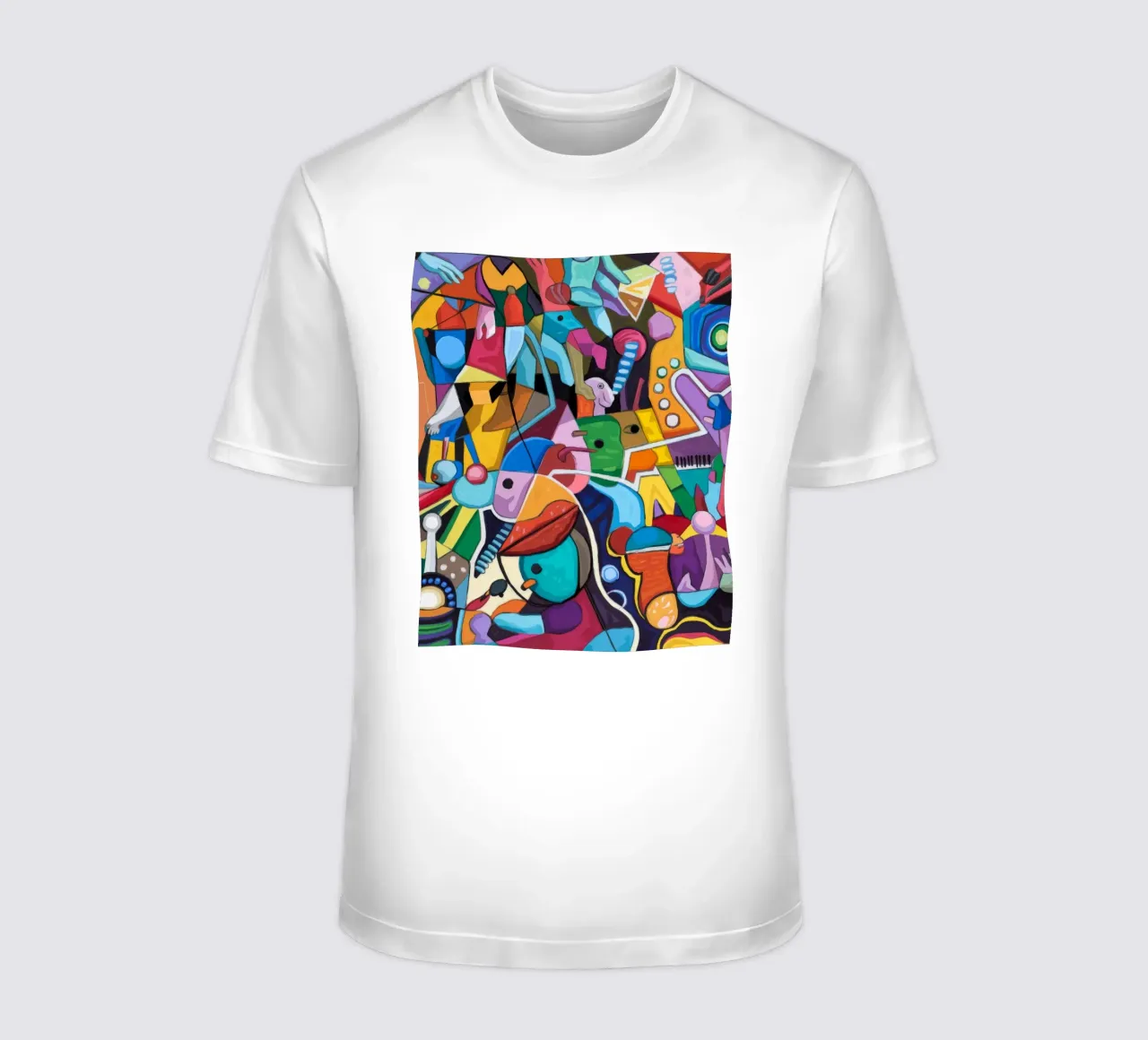Caleidoscopio astratto e vivace t-shirt da Monarco Virtuoso