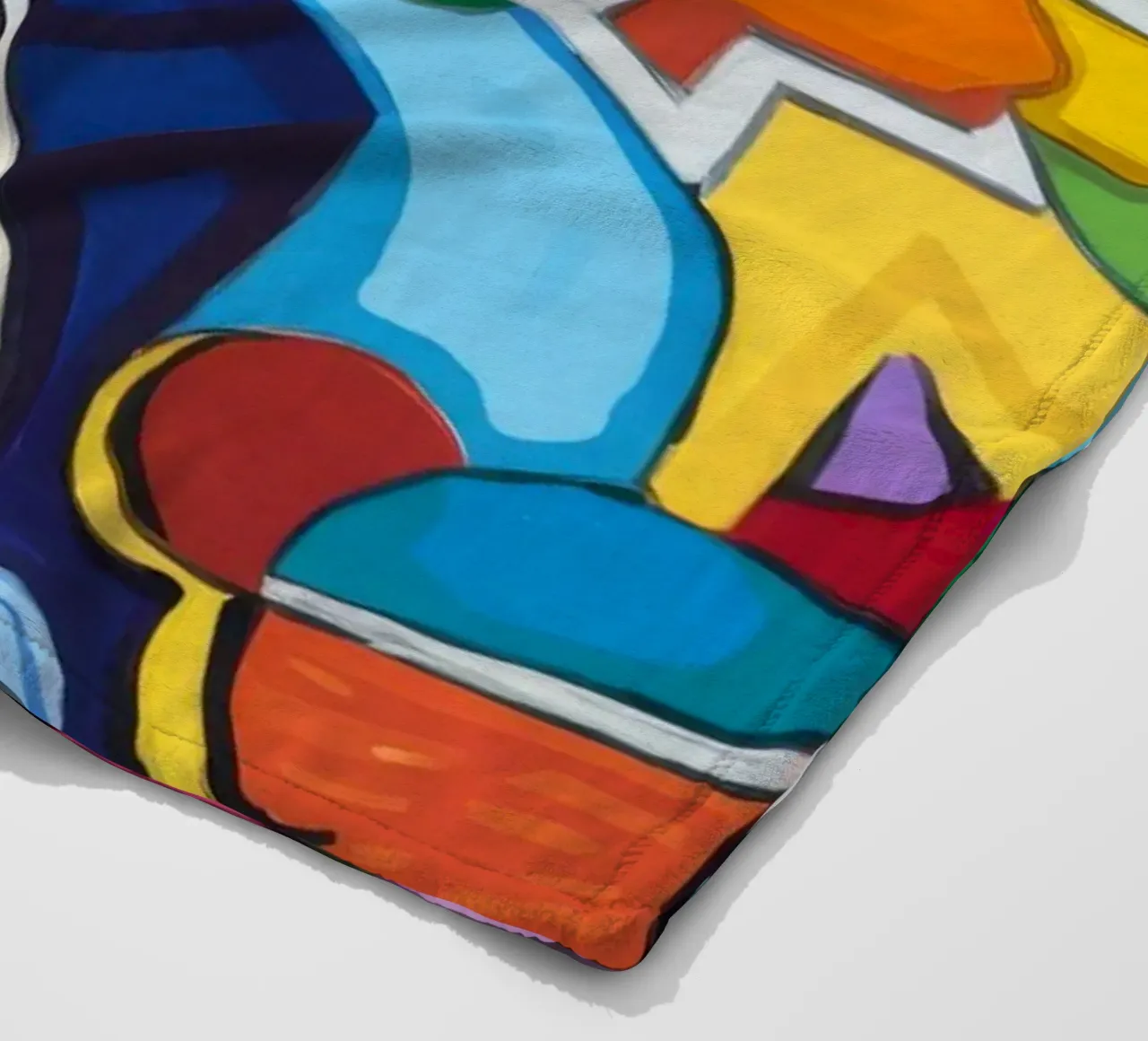 Lebendiges abstraktes Kaleidoskop Fleecedecke von Monarco Virtuoso
