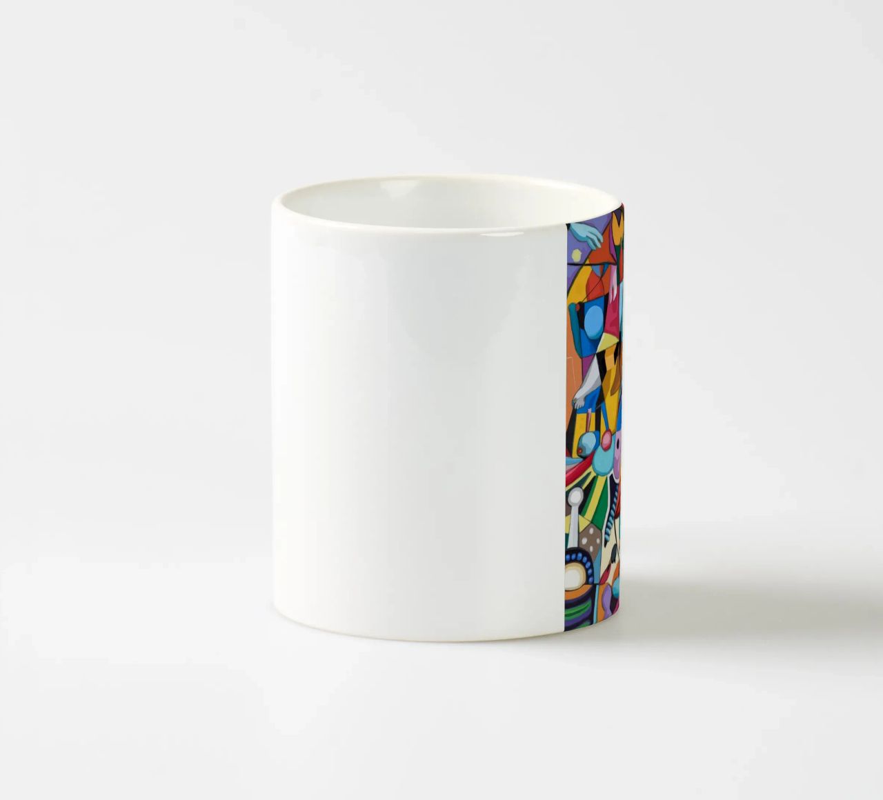 Caleidoscopio astratto e vivace tazza in ceramica da Monarco Virtuoso